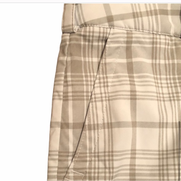 Nike Golf dri fit plaid performance athletic golfing preppy trouser pant size 8 - Picture 5 of 13